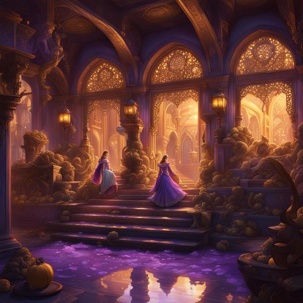 Disney Princesses as Dark Fantasy Concept Art