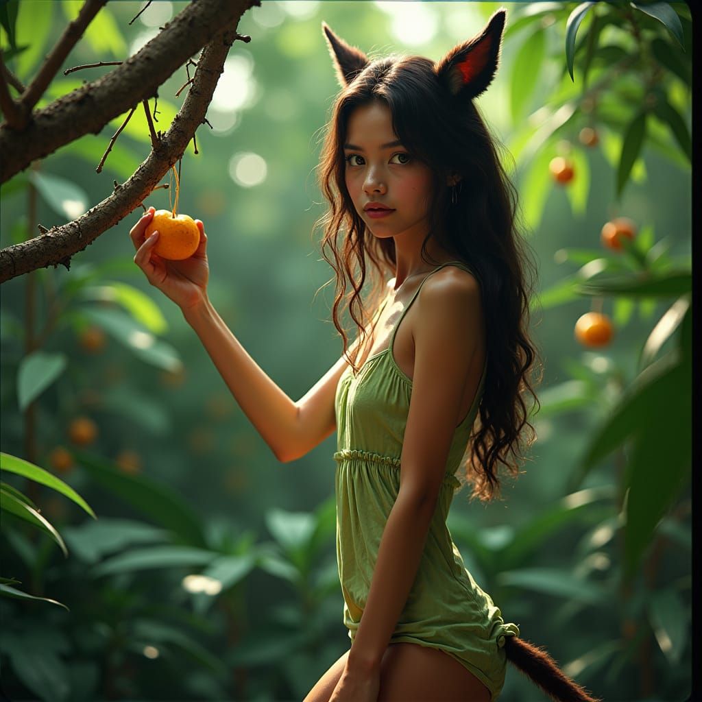 Human-Cheetah Centaur in Rainforest, Cinematic Style