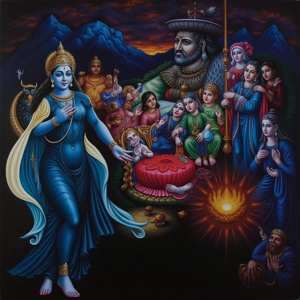 Allegorical Masterpiece Painting of Beauty and Truth