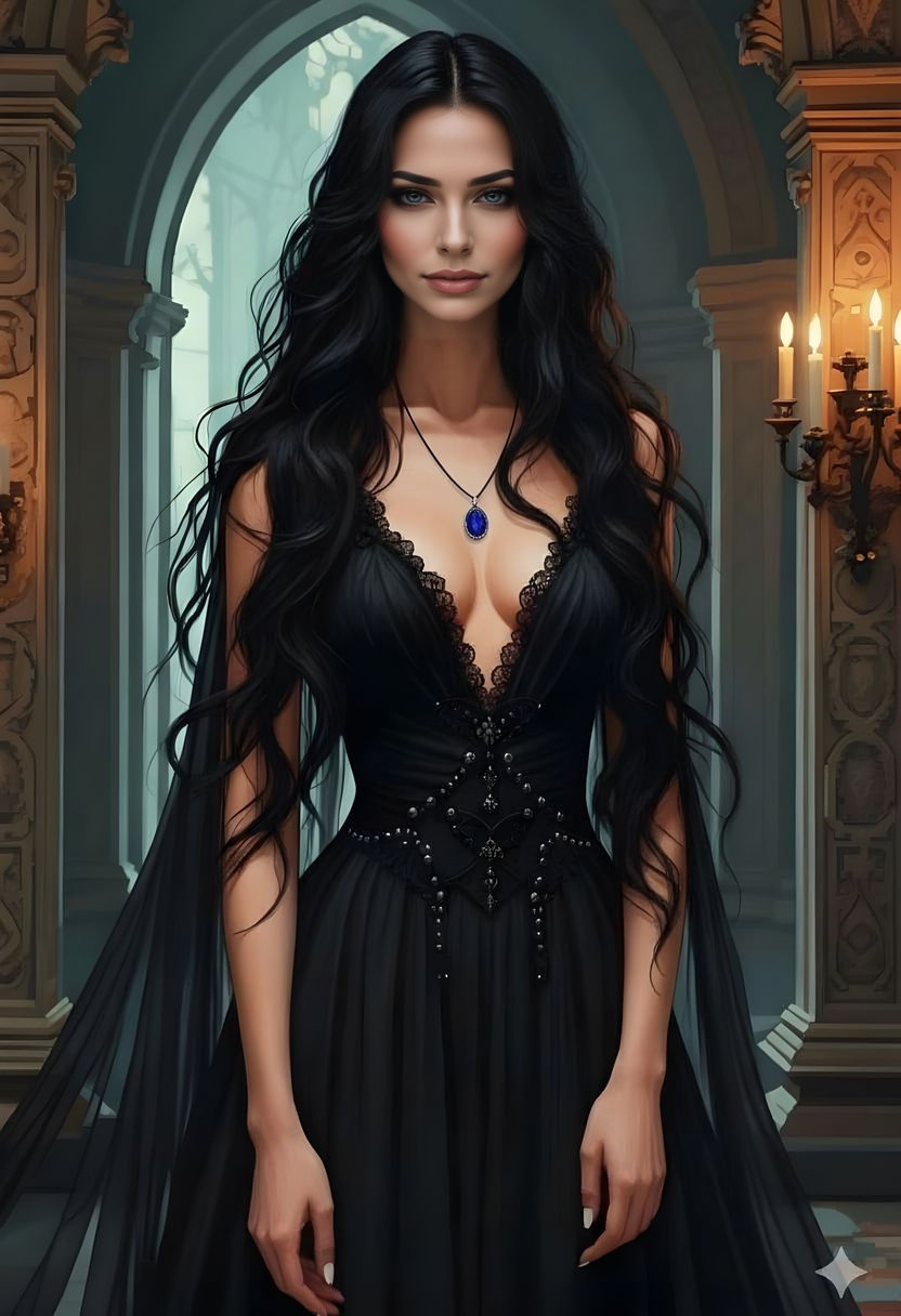 Mystical Woman's Portrait with Ethereal Glow