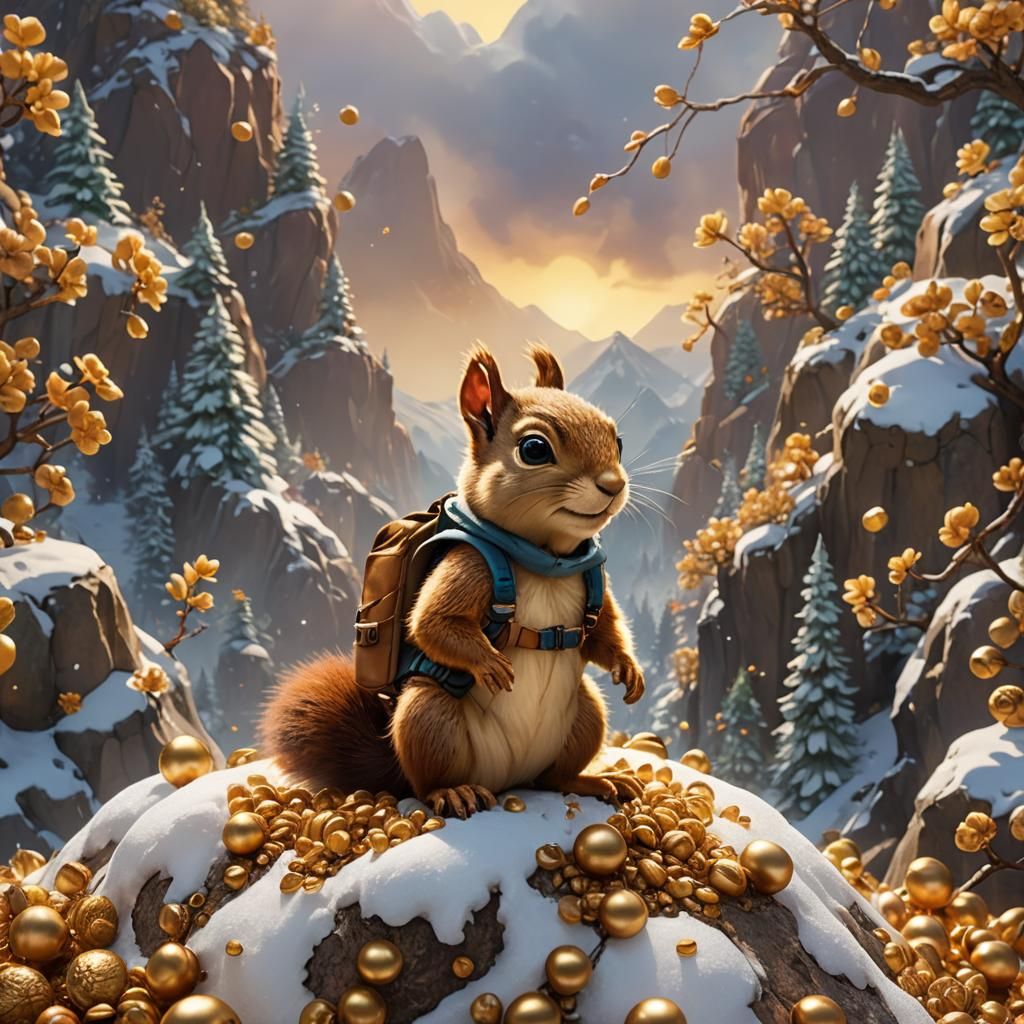 Baby Squirrel's Nutty Mountain Adventure in 3D