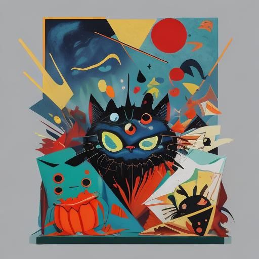 Cubist Surreal Characters Inspired by Masters