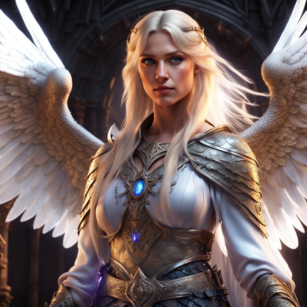 Aasimar Magic: Fantasy Art in 8K Resolution