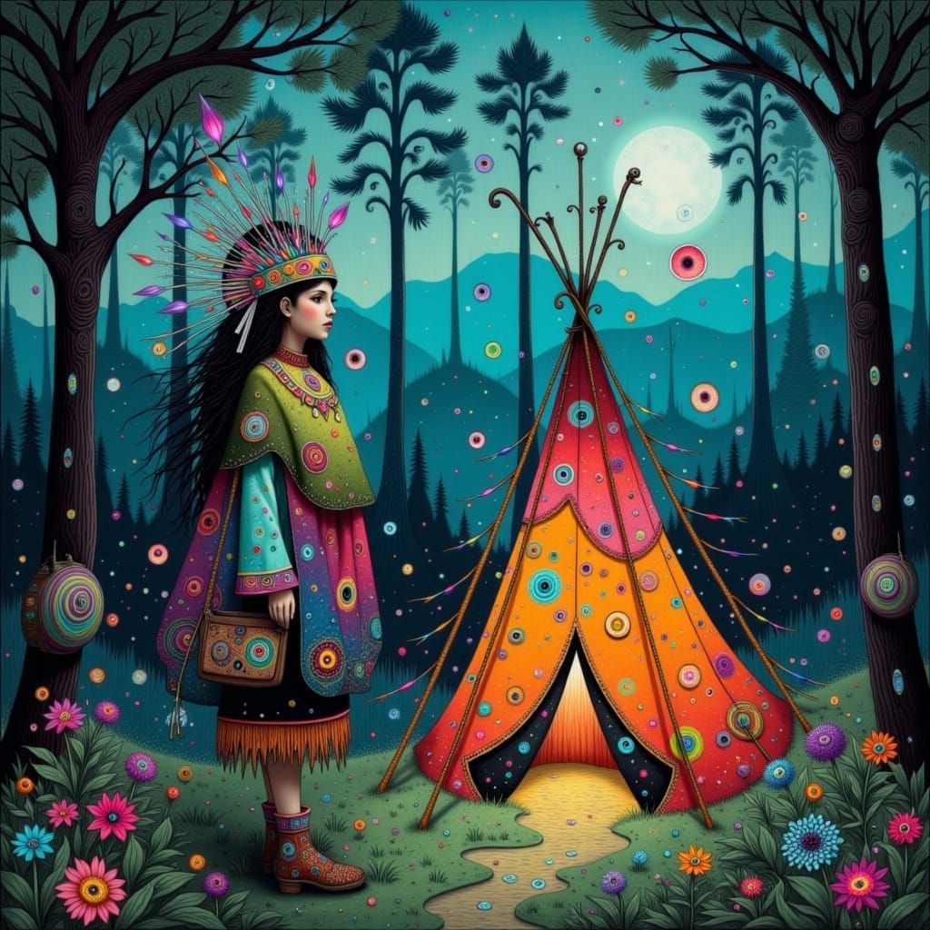 Mystical Shaking Tent of Anishinaabeg Jaasakiid