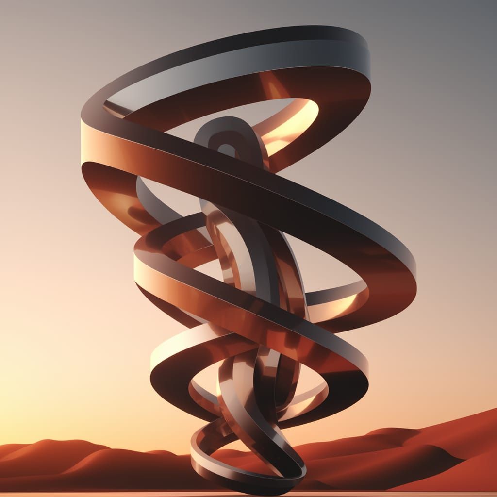 Surrealistic Sculpture Echoes Escher's Intricate Designs in ...
