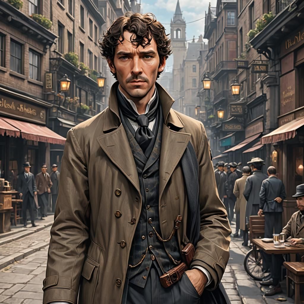 Sherlock Holmes in Bohemian Scandal: 3D Anime Art