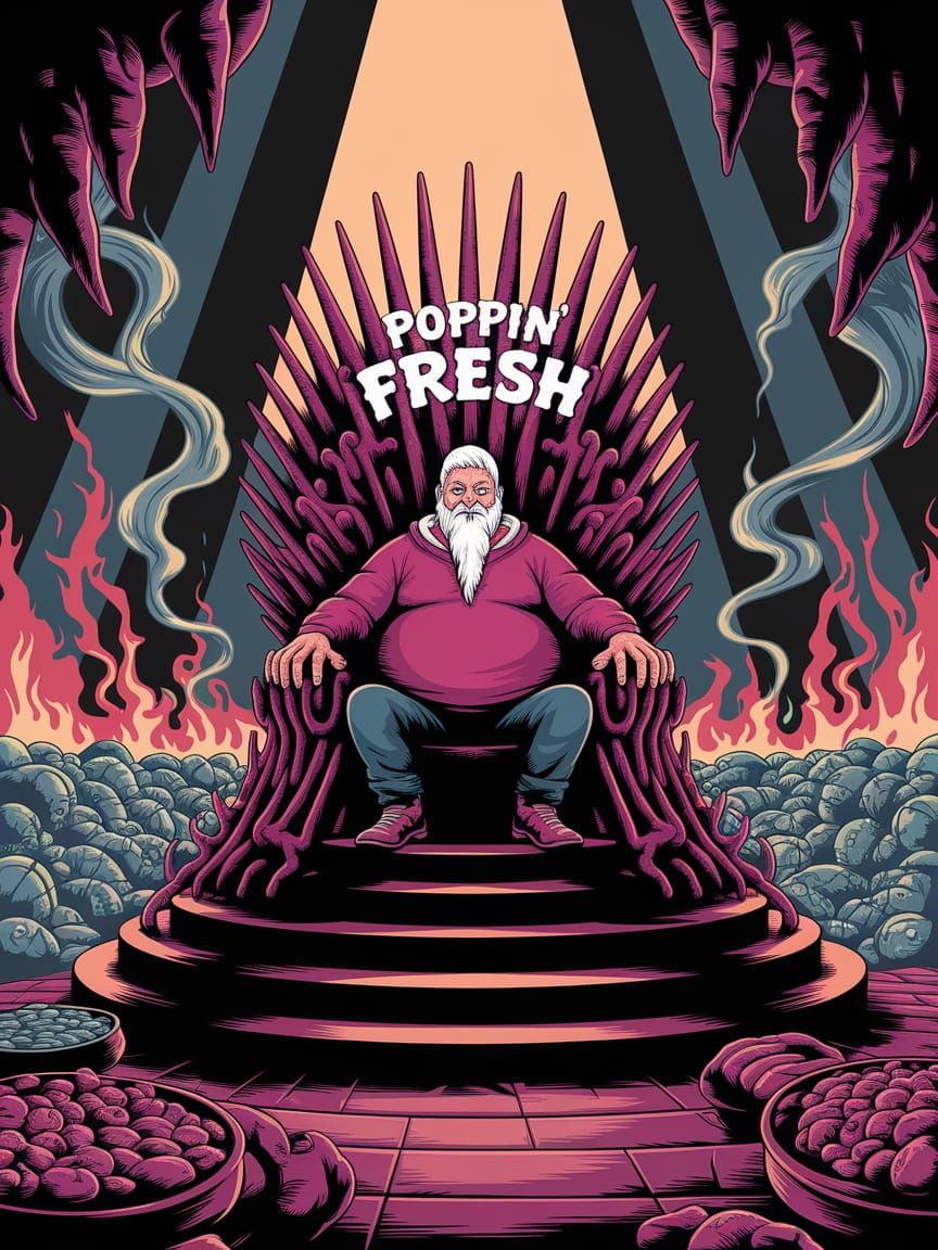 Dark Fantasy Ruler of Gluttony in Greg Rutkowski Style