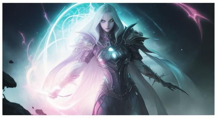 Sinister Space Ghost in Dark Fantasy Film Noir