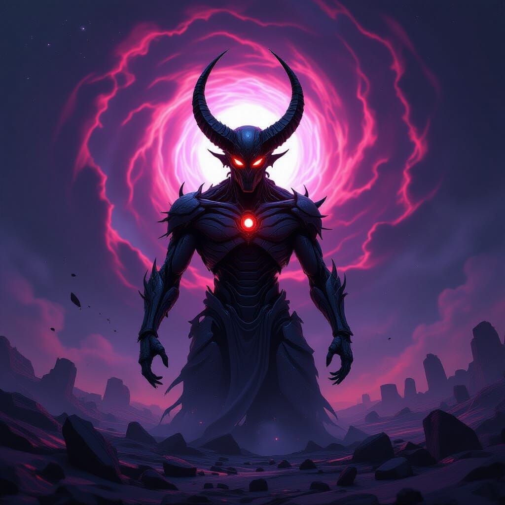 Cyborg Demon on Shattered Planet, Cosmic Void Swirl