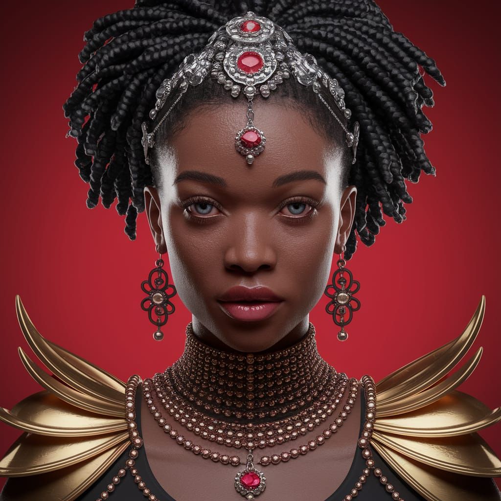 Grimdark Indigenous-Style Digital Painting