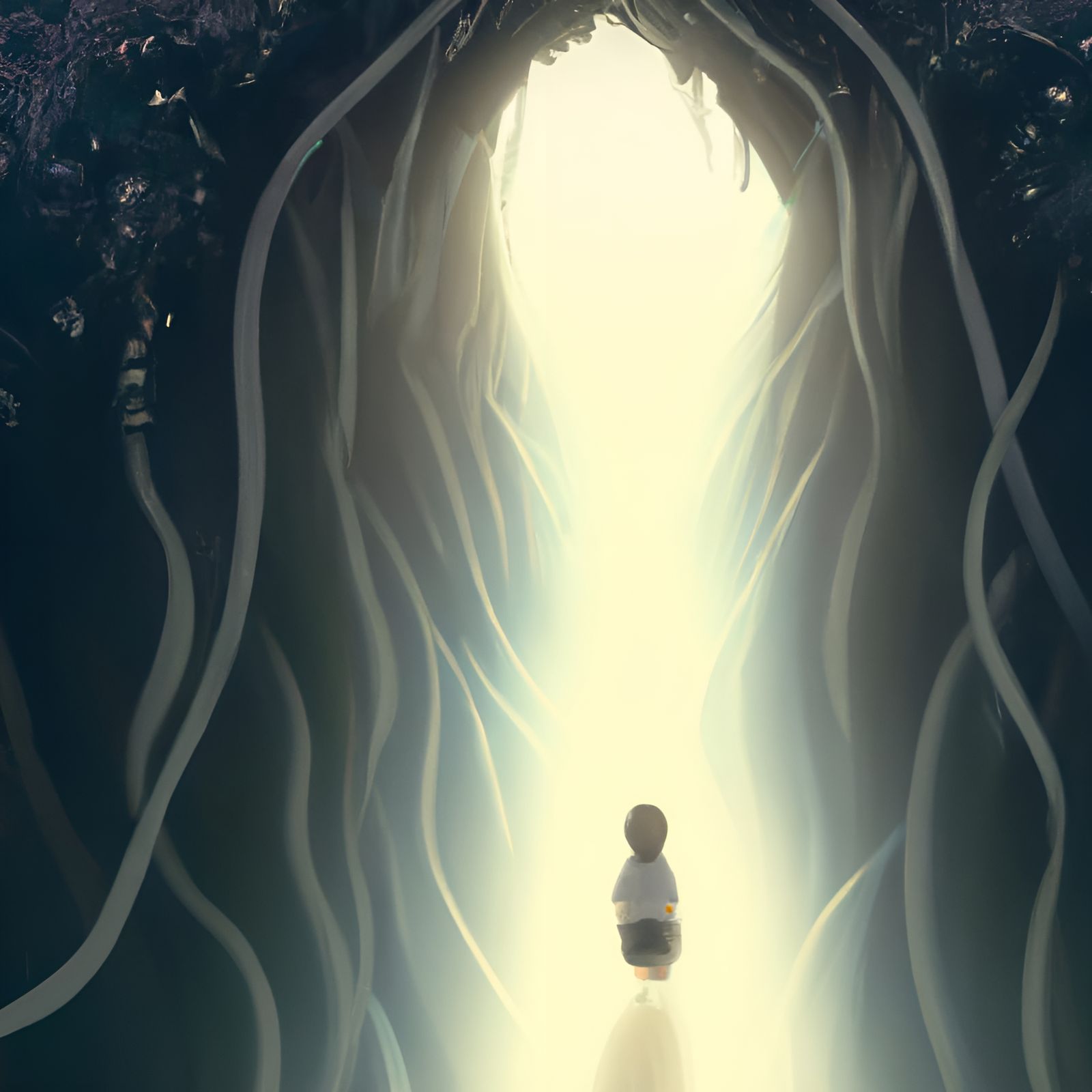 Fantasy Paths: Dreamcore Concept Art in Ghibli Style