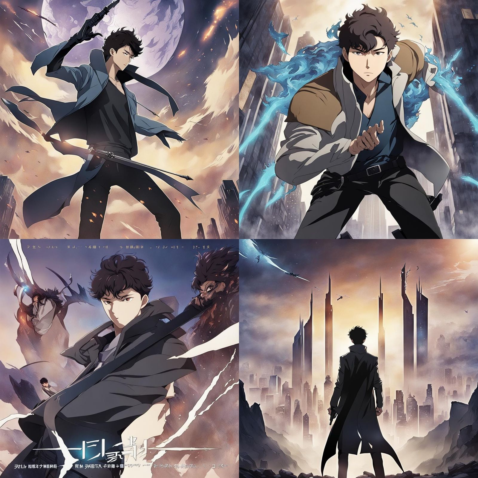 Solo Leveling Poster Featuring Sung Jin-Woo