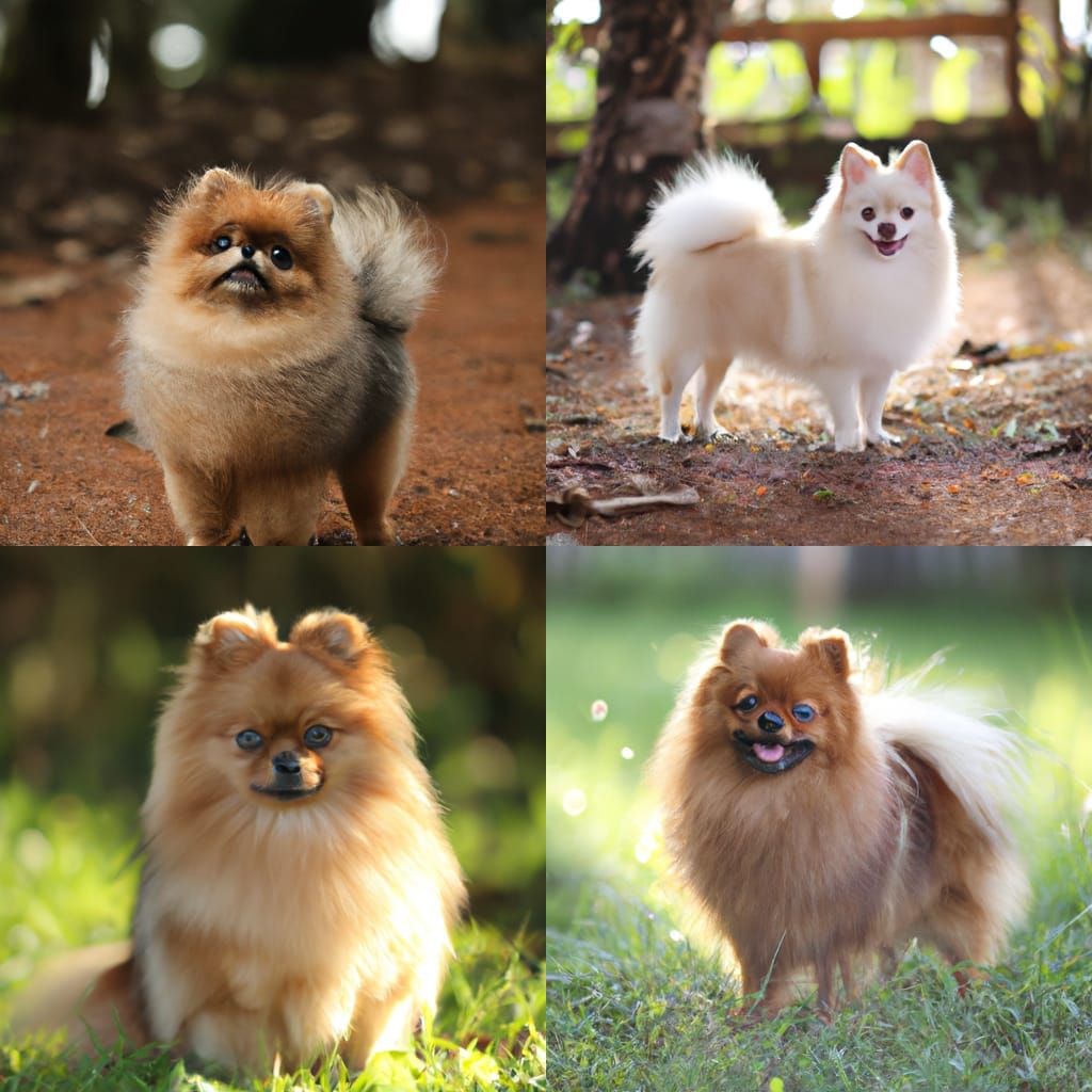 Sharp Focus Pomeranian in Professional Photography Style
