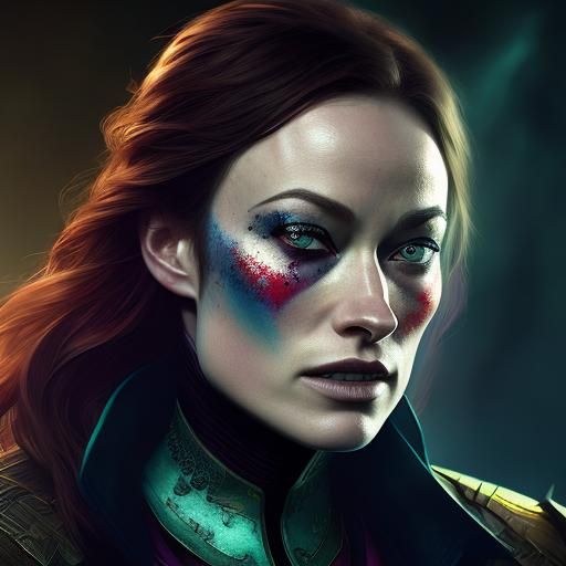Hyperrealistic Vampire Portrait in Splash Art Style