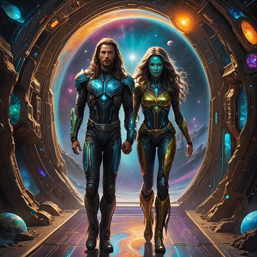 Alien male and female