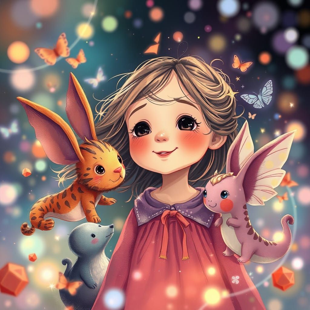 Whimsical Math Wonderland with Fantastical Creatures