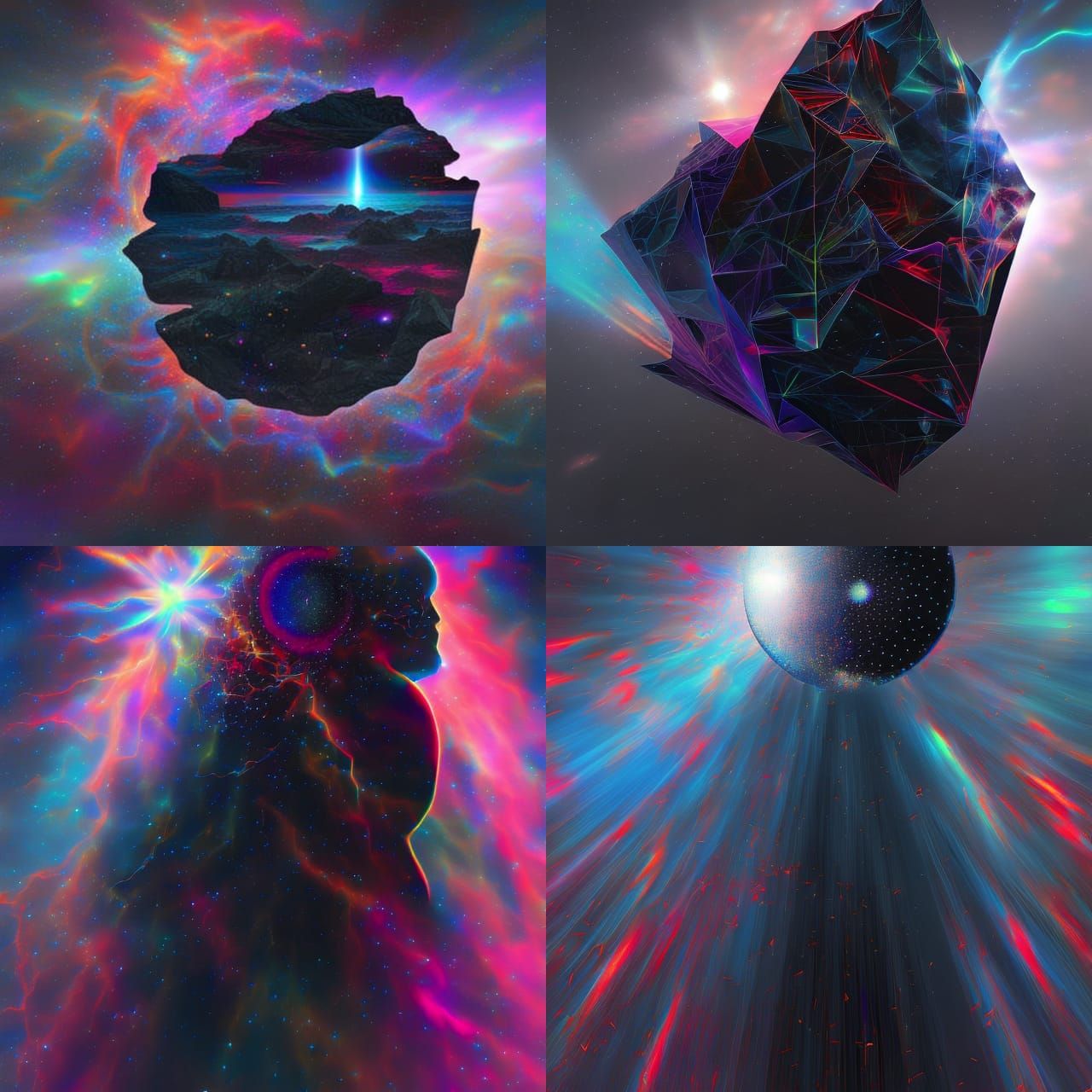 Holographic Astral Illustration by Pablo Amaringo