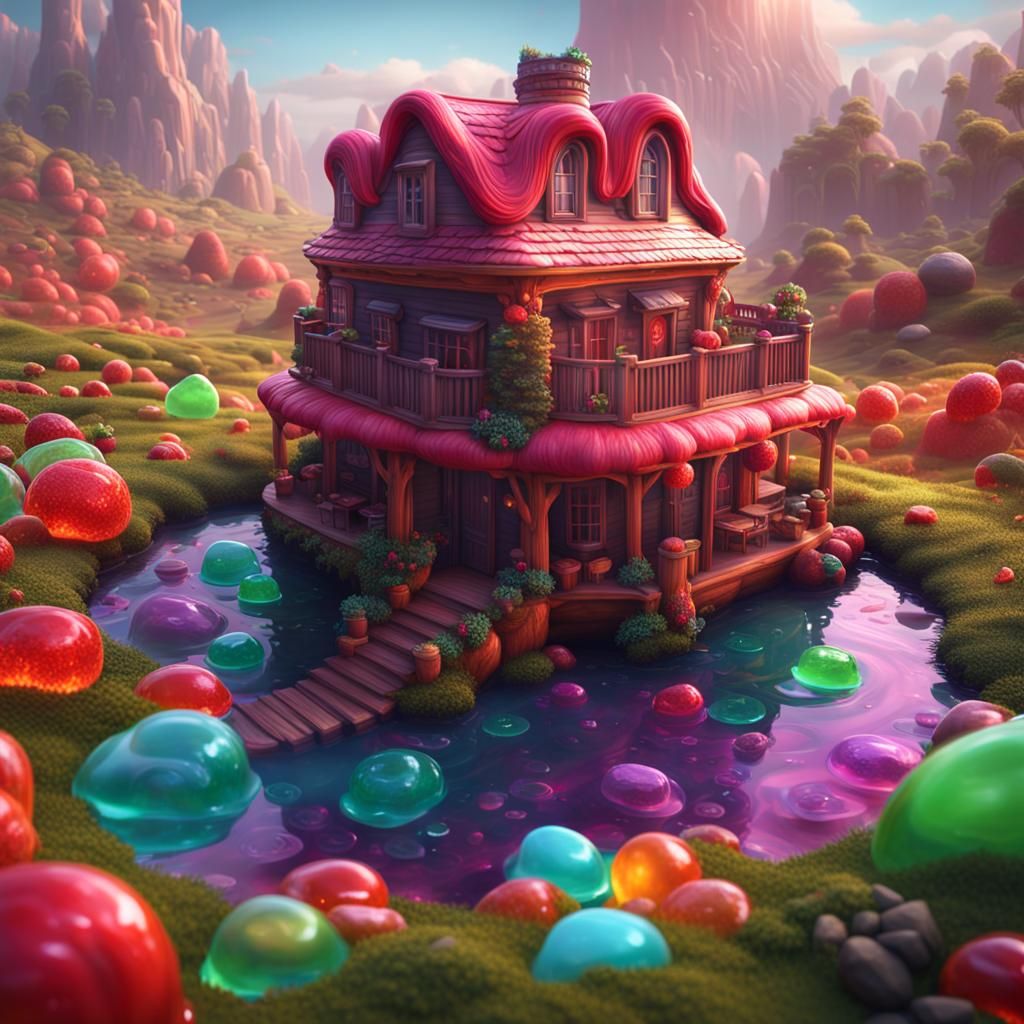 Delicious Jello House: A Fantastical Matte Painting