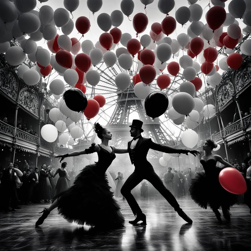 Moulin Rouge Dancers in Hyperdetailed Portrait