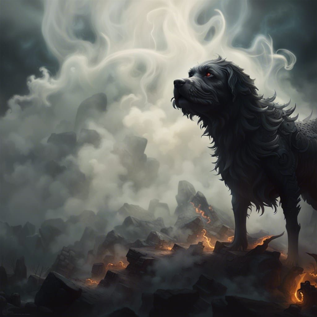 Smokey Dog: Dark Fantasy Concept Art