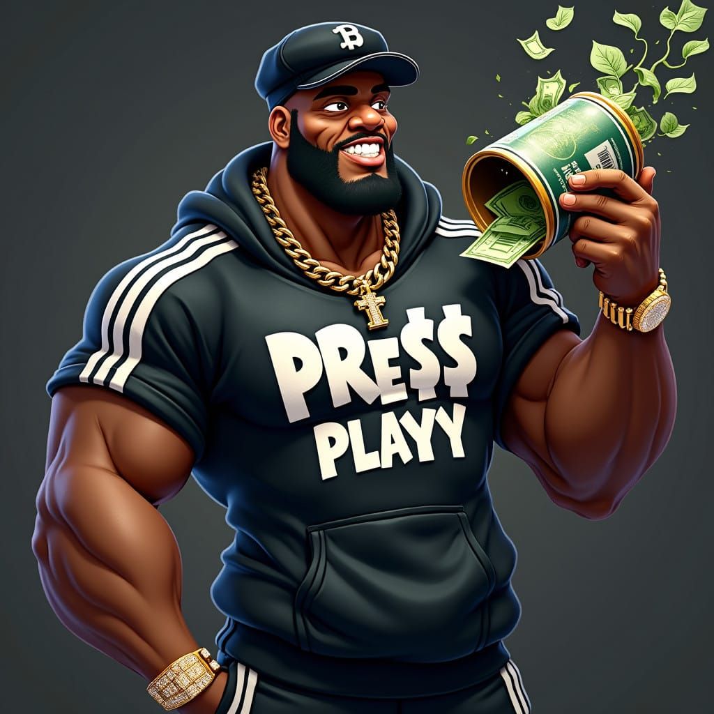 Magnificent Afrocentric Popeye Exudes Strength and Swagger i...