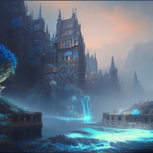 Blue Lock Matte Painting in Deep Color