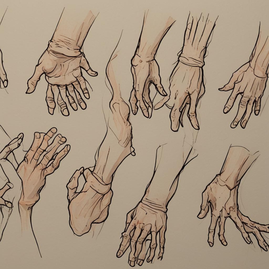 Bizarre and Unreal Anatomical Drawing