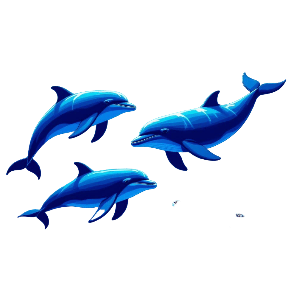 Popular Sea Animals Swimming Underwater