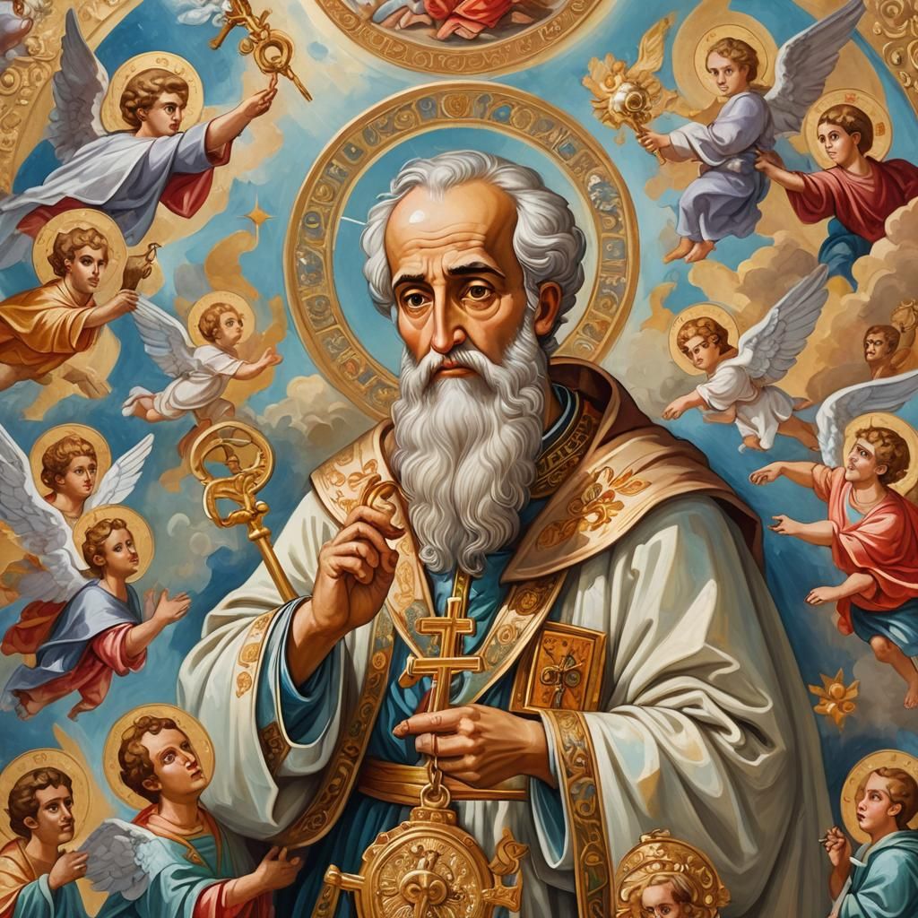 Saint Peter Ascends to Heaven in Orthodox Iconography