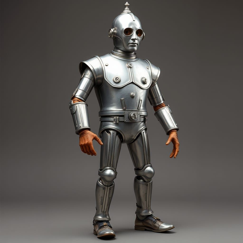 Cyborg Hybrid of Tin Man and Human