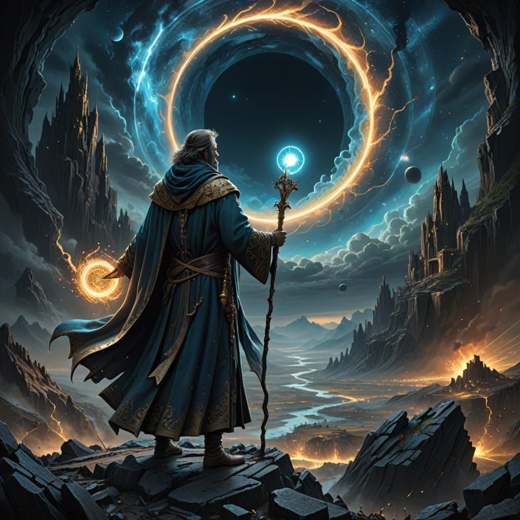 Surreal Prophet of the Void at World's Edge