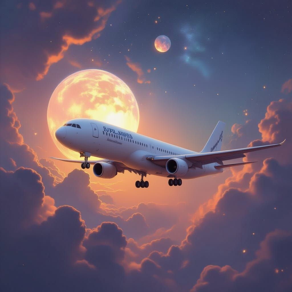 Cosmic Griffin Soaring Through Nebula Sky