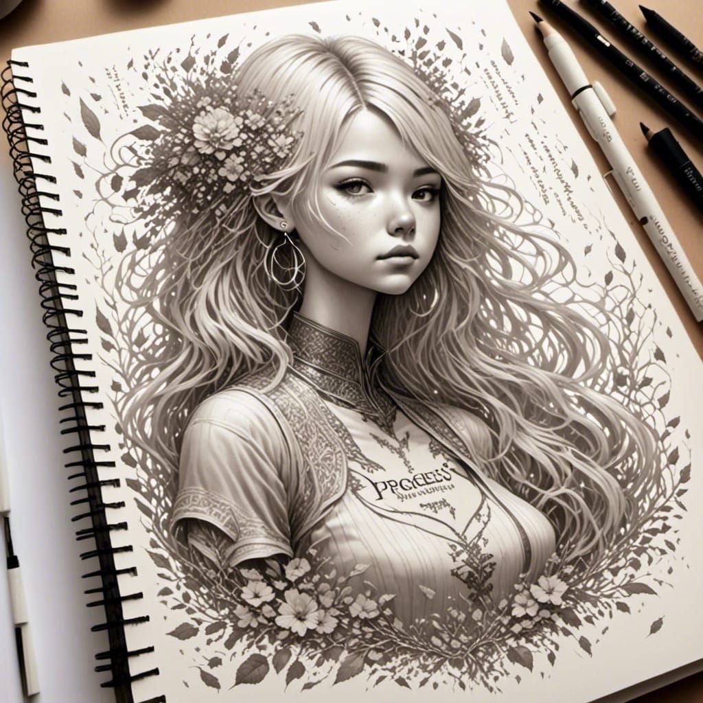 Vintage Notebook with Elegant Script: Progress Over Perfecti...