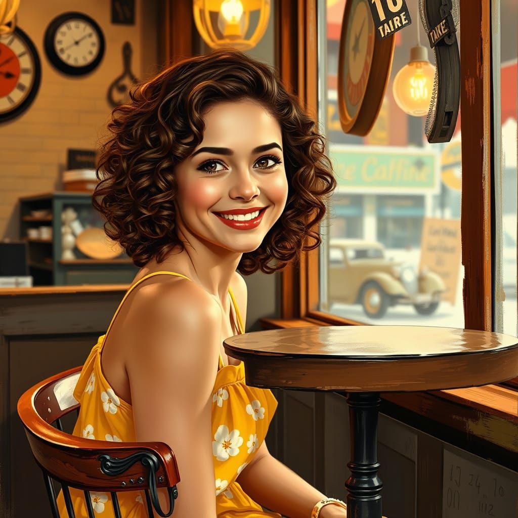 Warmth of a Quaint Cafe Morning