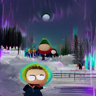 South Park Style Cartoon Characters