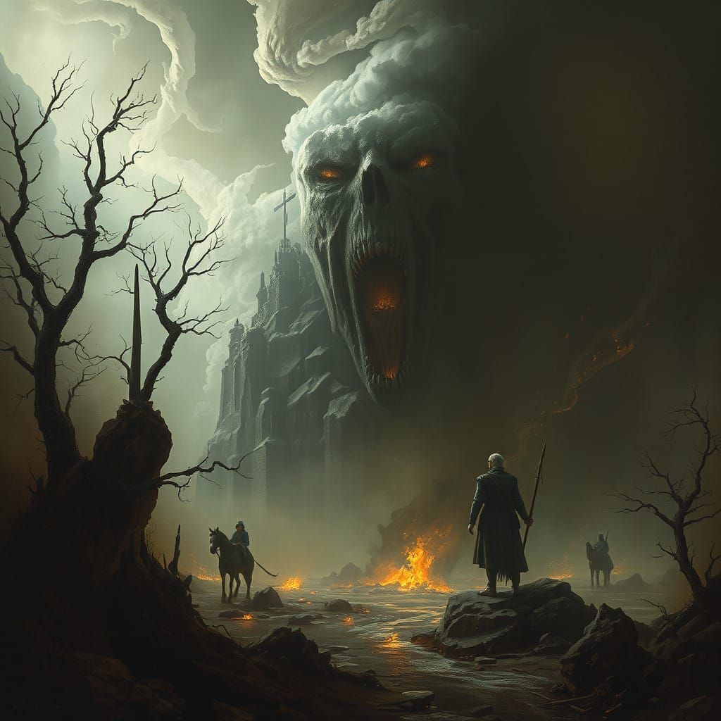 Dark Industrial Hellscapes in a Cyberpunk Aesthetic