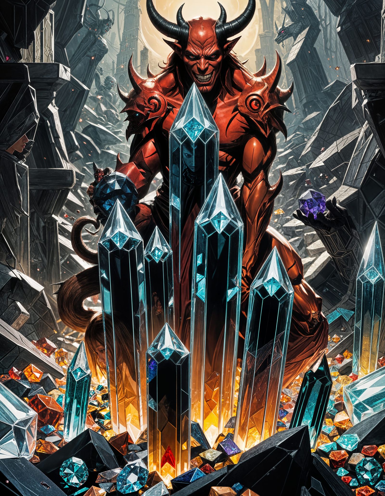 The Dark God Covets Crystal Treasures