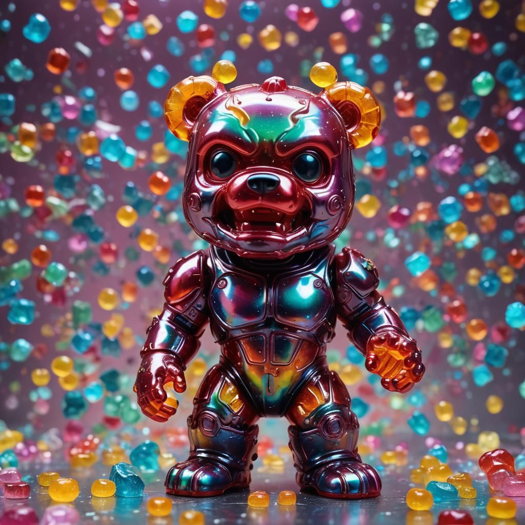 Gummy Bear Demon Monster in Funko Pop Style