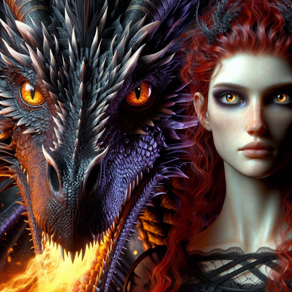 a realistic portrait of a hyper detailed dragon, the dragon ...