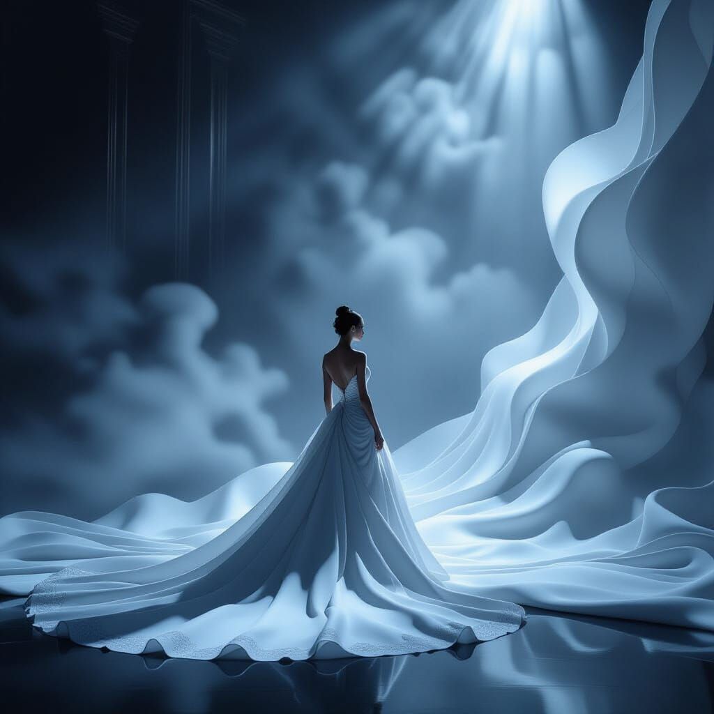 Elegant Cinematic Scene with Luxurious Textures