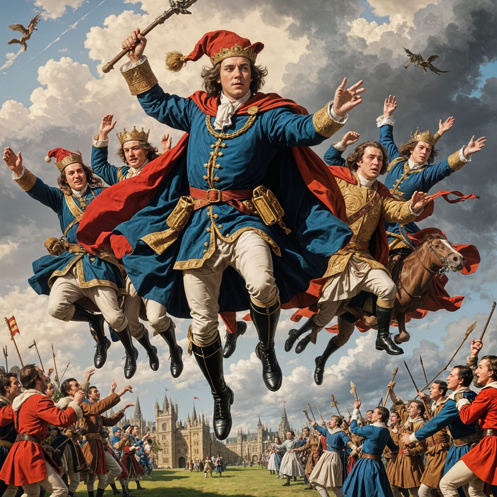 Lords in Merry Leaping Motion on Christmas