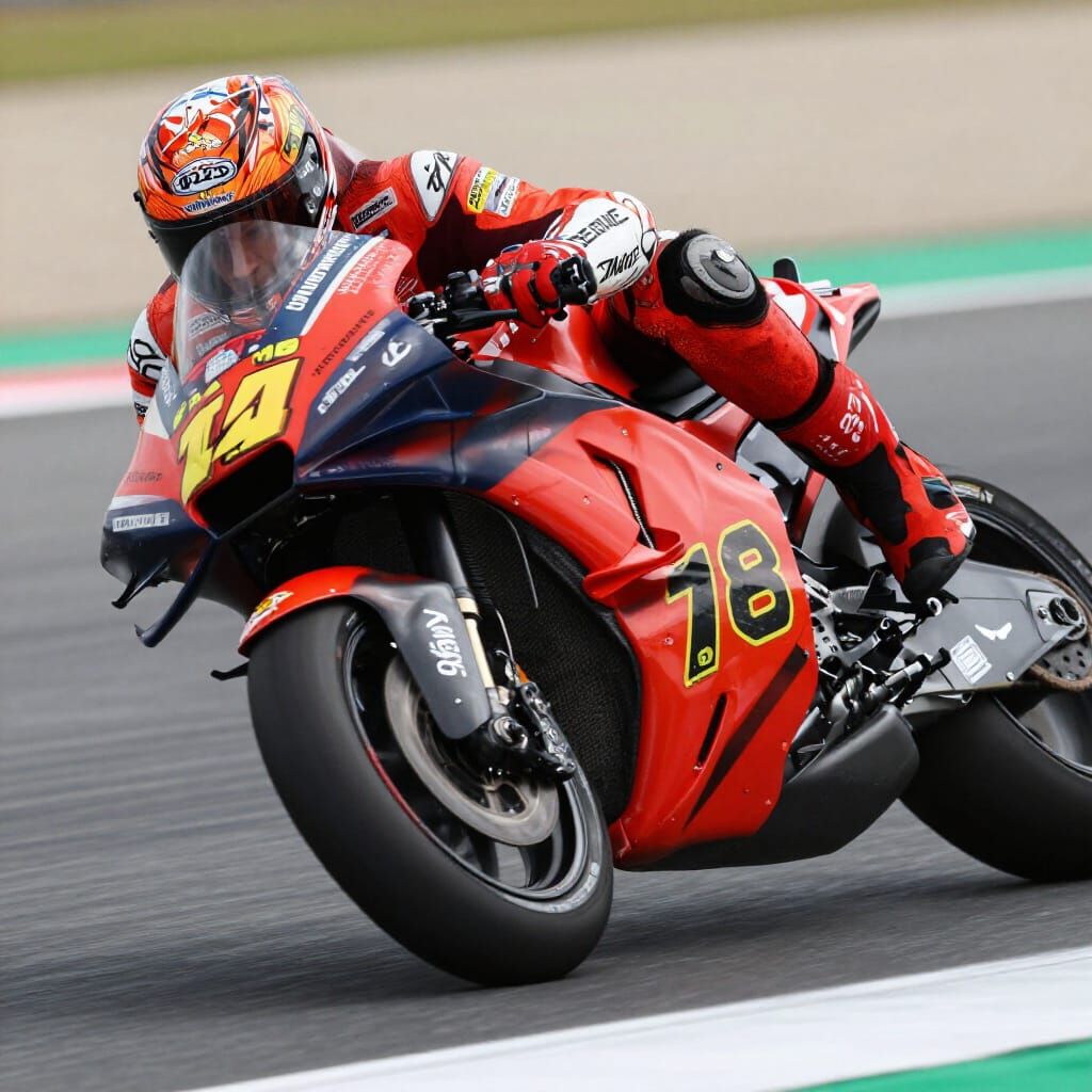 Marc Marquez in Dynamic MotoGP Race Action