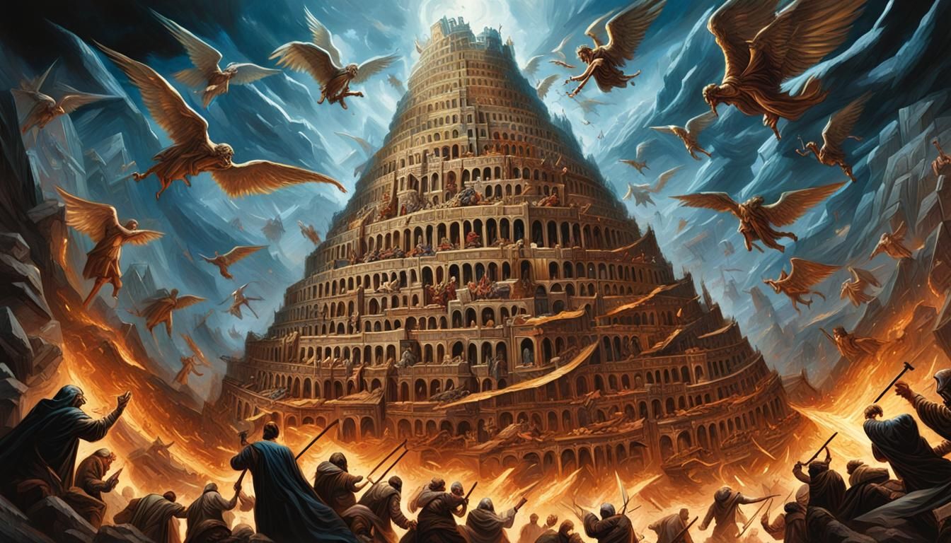 Angels and Demons Clash at Tower of Babel