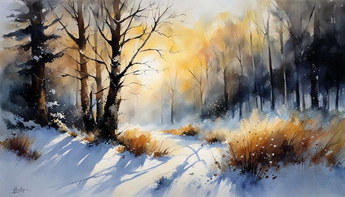 Watercolor Landscape Art