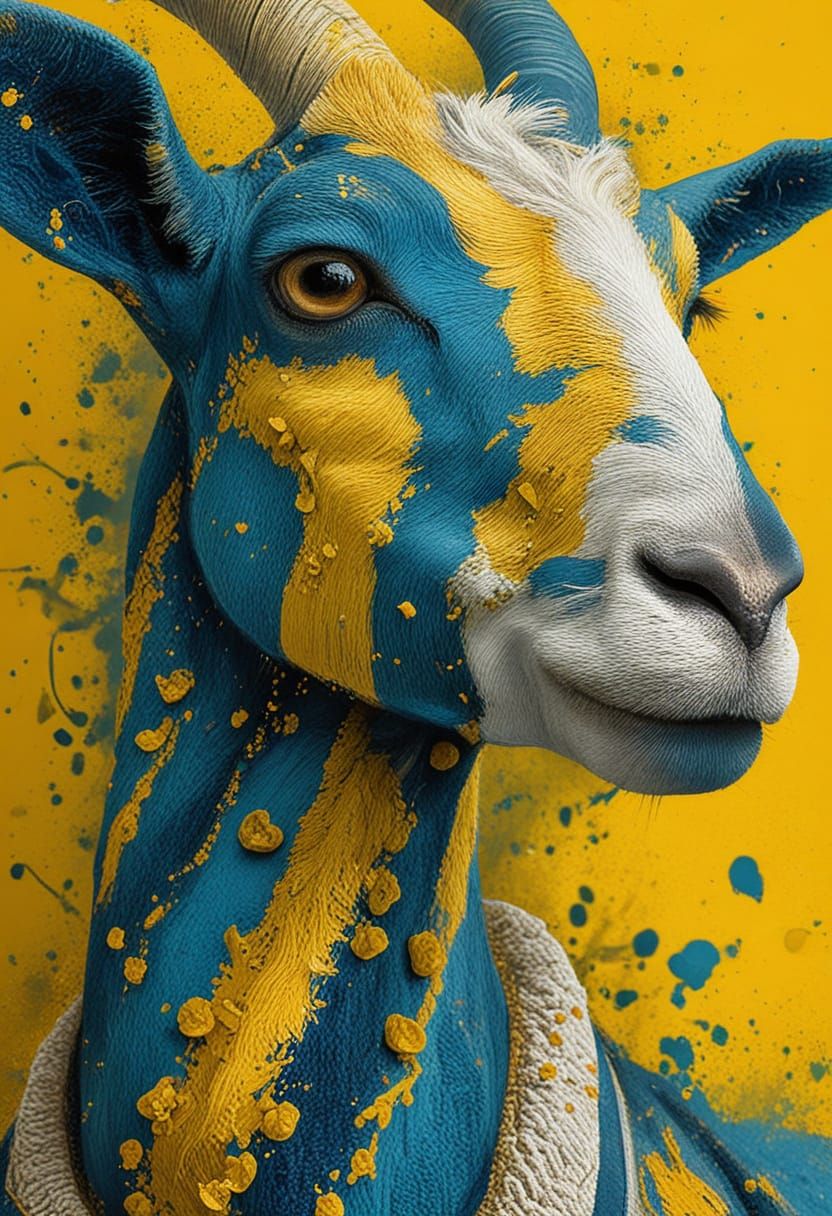 The Majestic Goat in a Landscape