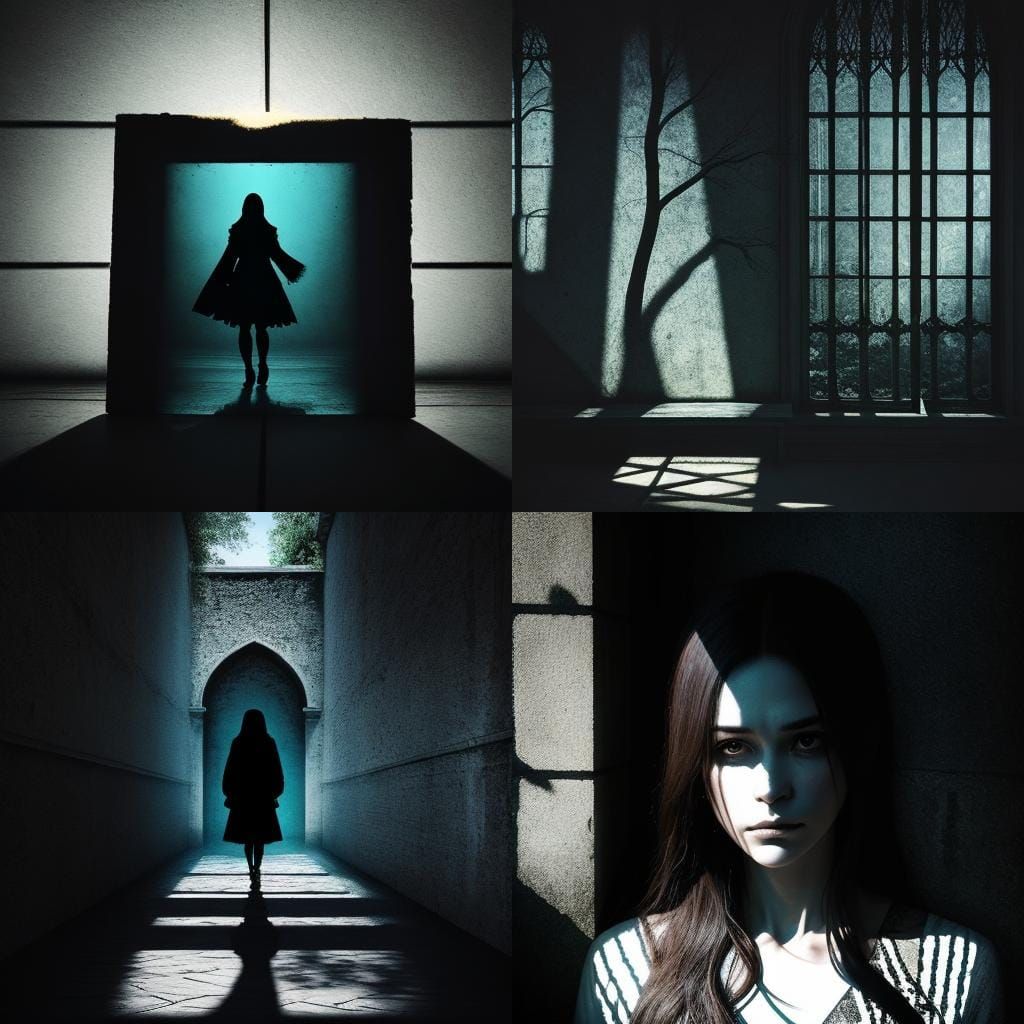 Evocative Shadows: A Cryptic Scene Unveiled