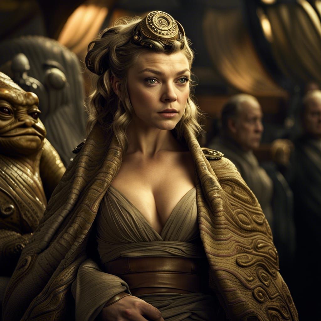 Courtesan Outfit: Hyperrealistic Portrait