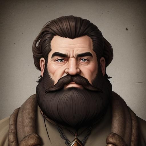Noble Dwarf Portrait with Long Beard