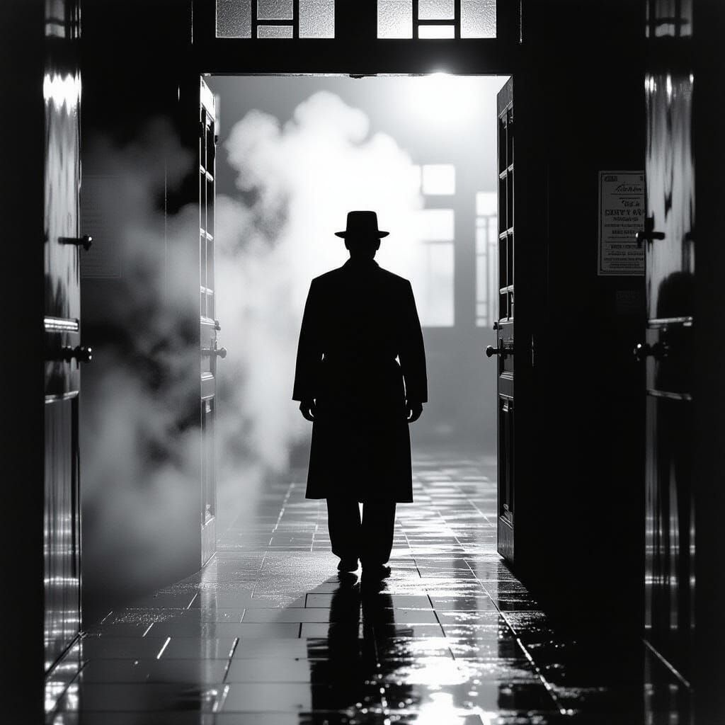 1940s Chinese Laundry Scene in Vintage Halftone Art Style