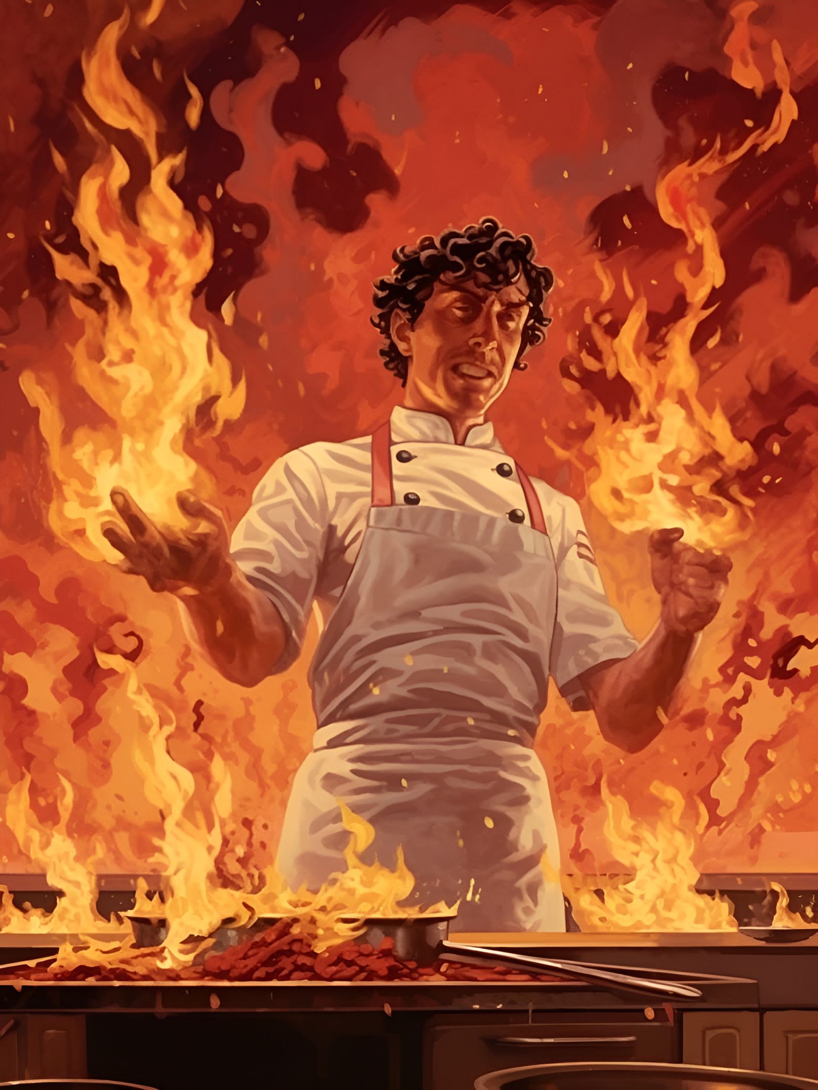 "I'll Show them Well-Done!" - A Midjourney Creation